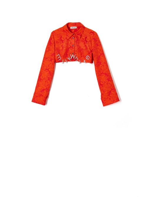 Crop shirt grapefruit TS24-118 MILKWHITE