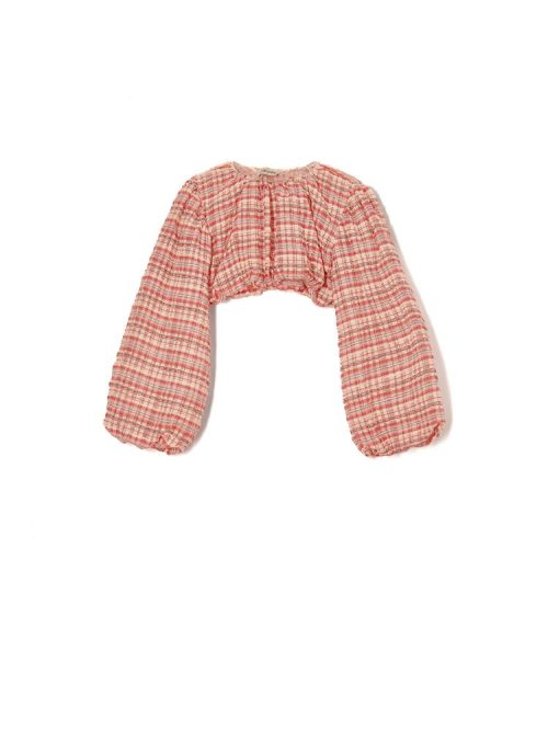 Crop top red TS24-215 MILKWHITE