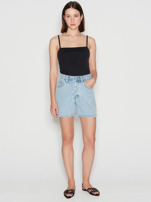 Aquamarine denim light blue shorts NADIA RAPTI