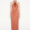 Fiesta bronze long dress NADIA RAPTI