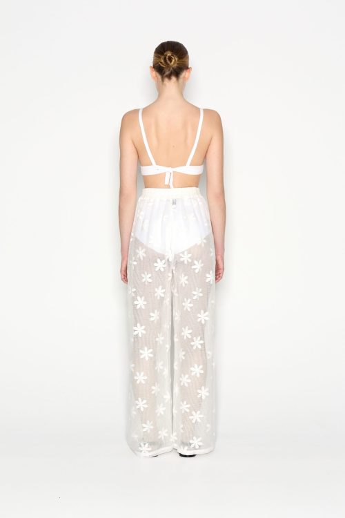 Alternative view of Margarita white trousers NADIA RAPTI