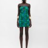 Maisha mini dress green print MALLORY