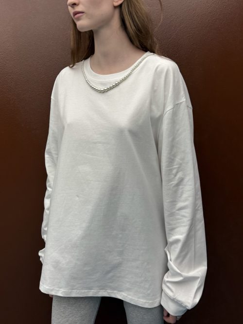 Alternative view of Longsleeve t-shirt white TF25-127 MILKWHITE
