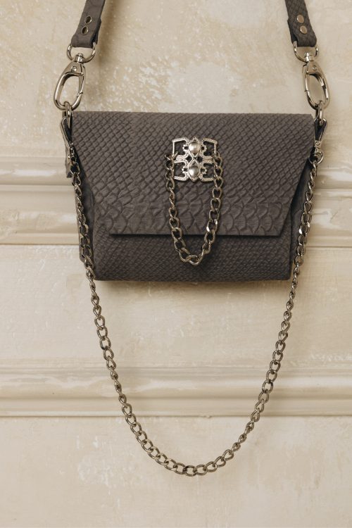 Alternative view of Dont stop the dance grey nickel bag INDIVIDUAL ART LEATHER