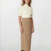 Pencil skirt beige FW25.W68.03 CKONTOVA