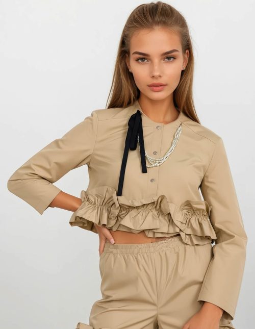 Jacket yellow JF25-111 MILKWHITE