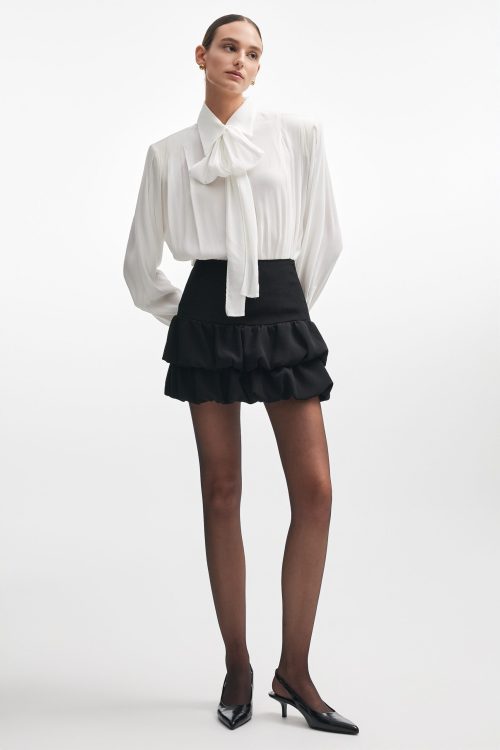 Siren black balloon mini skirt NADIA RAPTI