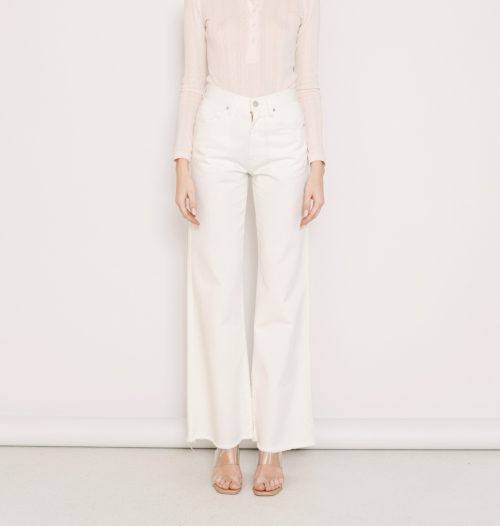 Marissa Off - White Cropped SALT & PEPPER