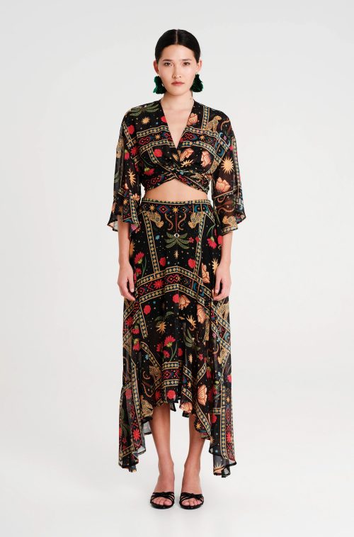 Eternity wrap blouse PEACE & CHAOS