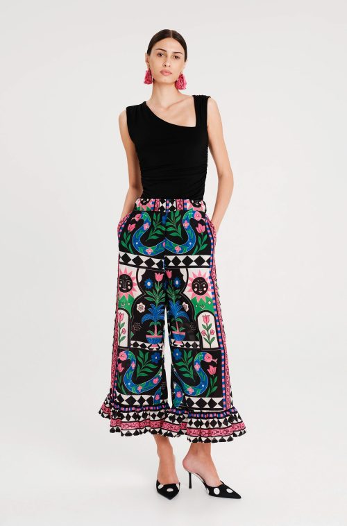 Temple black top PEACE & CHAOS