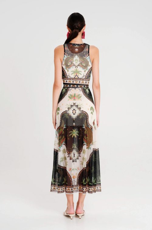 Alternative view of Reptile long dress PEACE & CHAOS
