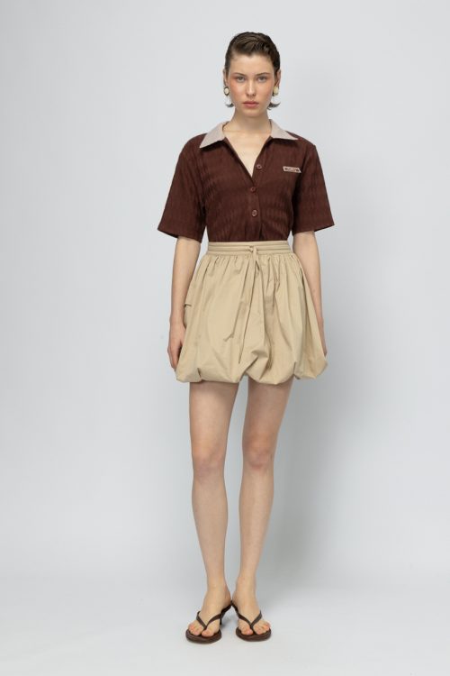 Sao paolo beige skirt MALLORY