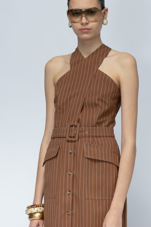 Alternative view of Tropic prive brown dress MALLORY
