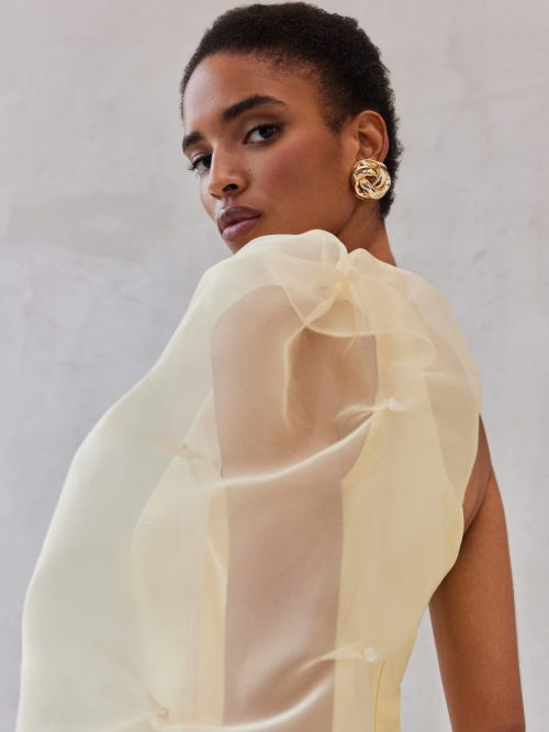 Alternative view of Elodie butter yellow dress MIX & MATCH