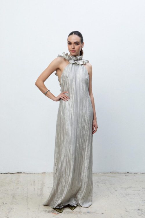 Rhea maxi pleated dress EVELEYA