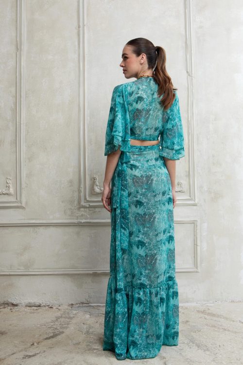 Alternative view of Serafina maxi wrap skirt EVELEYA