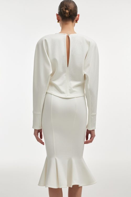 Alternative view of Fleur top white NADIA RAPTI