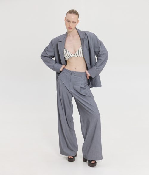 Alternative view of Lisa pants grey SUNSET.GO