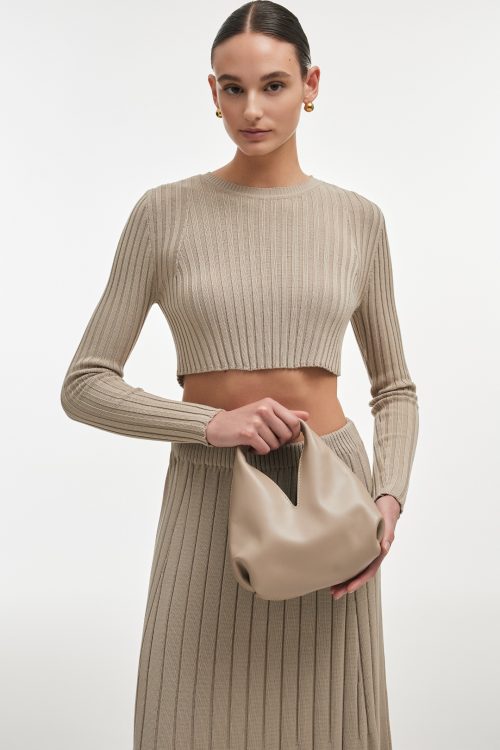 Siena leather bag greige NADIA RAPTI