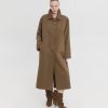 Ophelia long trench coat brown SUNSET.GO