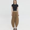 Phoibe balloon pants brown SUNSET.GO