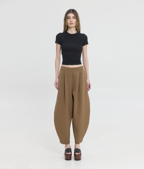 Phoibe balloon pants brown SUNSET.GO