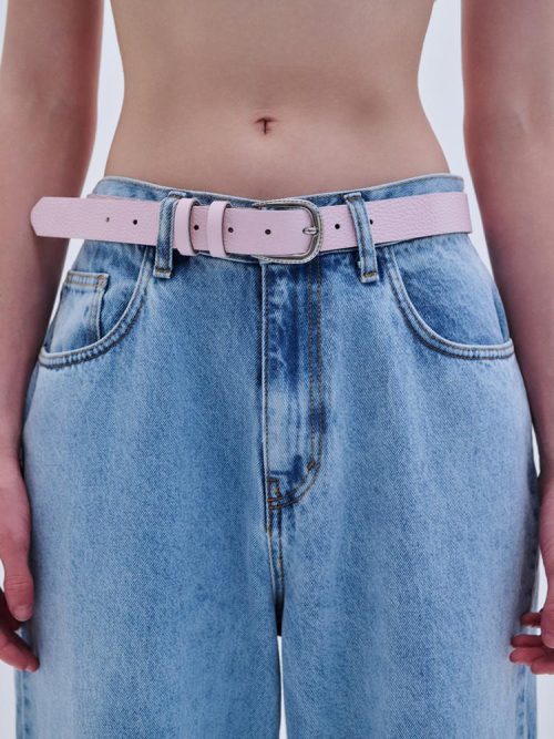 Belt leather baby pink S6GRBE0106 COMBOS