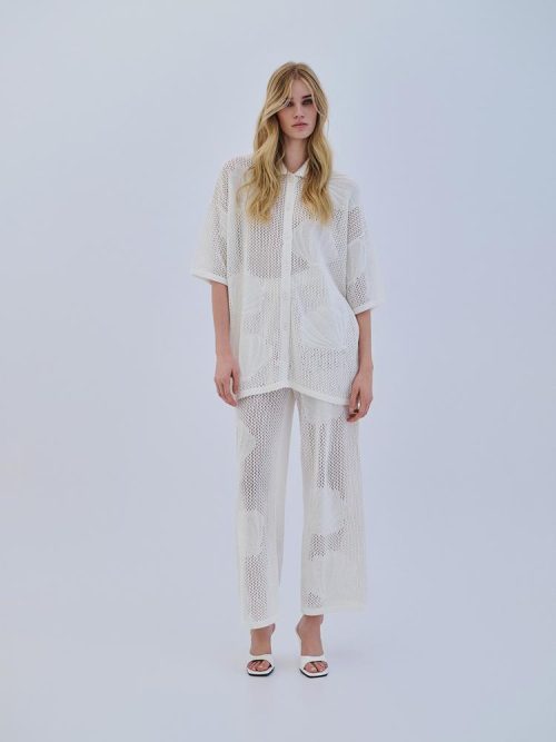 Pants shell white S6THTR0003 COMBOS