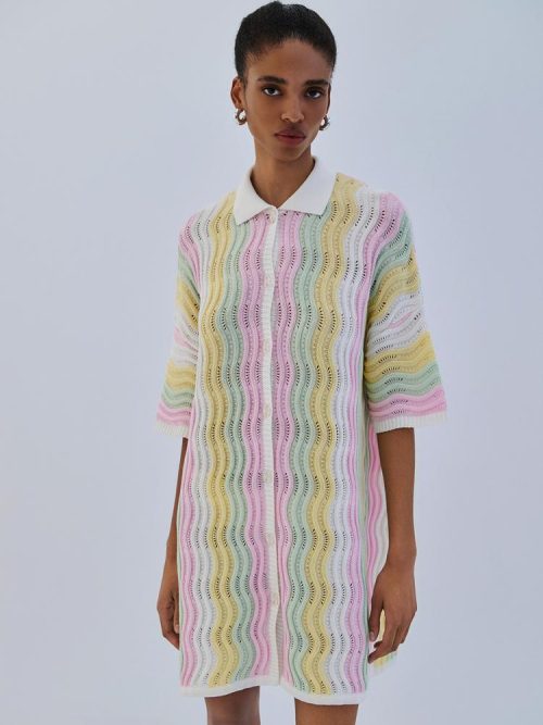 Alternative view of Dress mini polo tricolor S6THDM0021 COMBOS