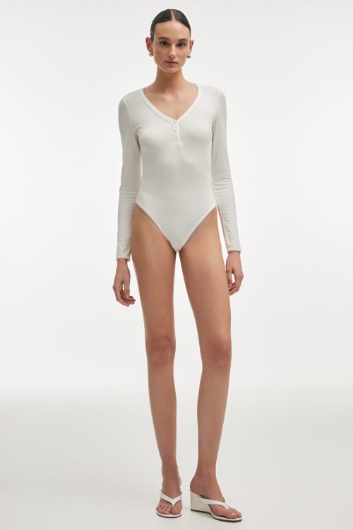 Alternative view of Anasa bodysuit white NADIA RAPTI