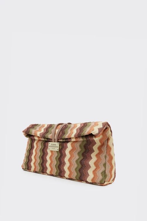 Alternative view of Downtown lunchbag khaki yellow ELENA ATHANASIOU