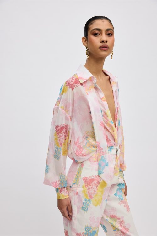 Alternative view of Floral mist oversized shirt CIEL CONCEPT