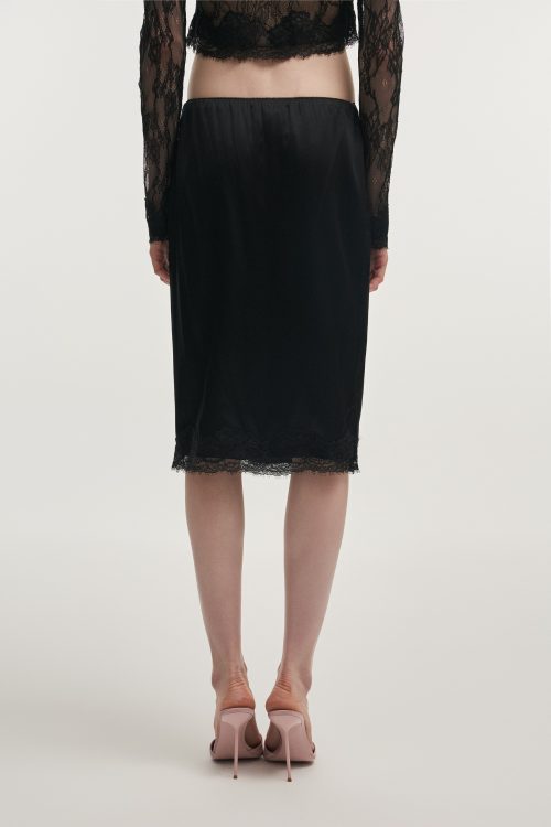 Alternative view of Naia midi skirt black NADIA RAPTI