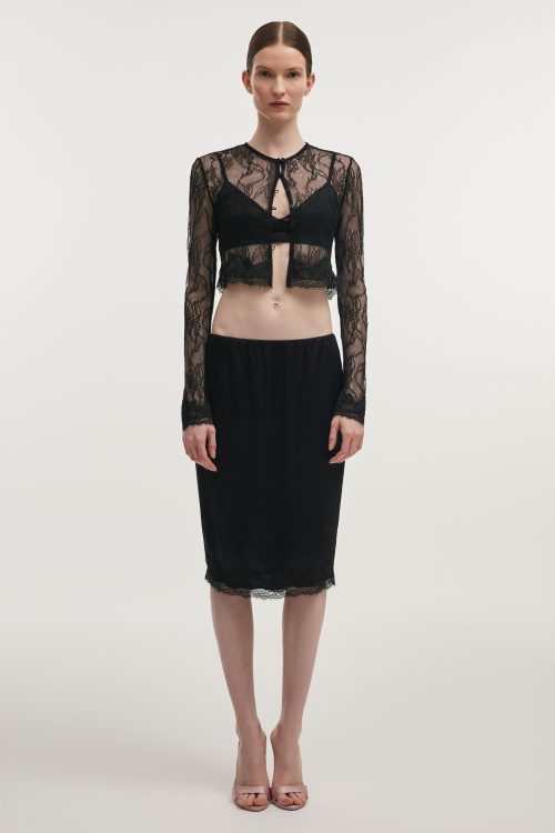 Naia midi skirt black NADIA RAPTI