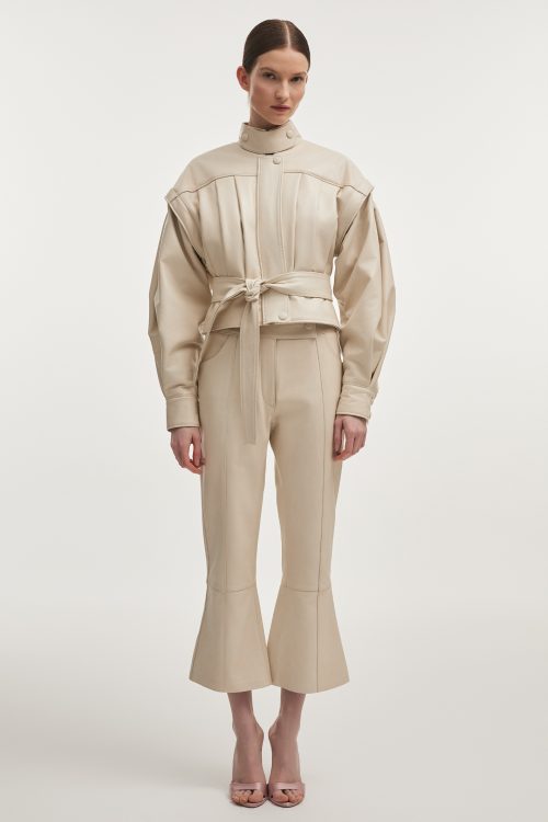 Tempest leather jacket off white NADIA RAPTI